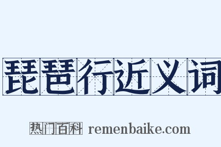 琵琶行近义词是什么意思的图片